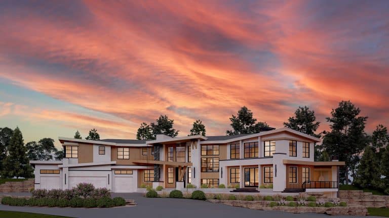 Light Sunset House